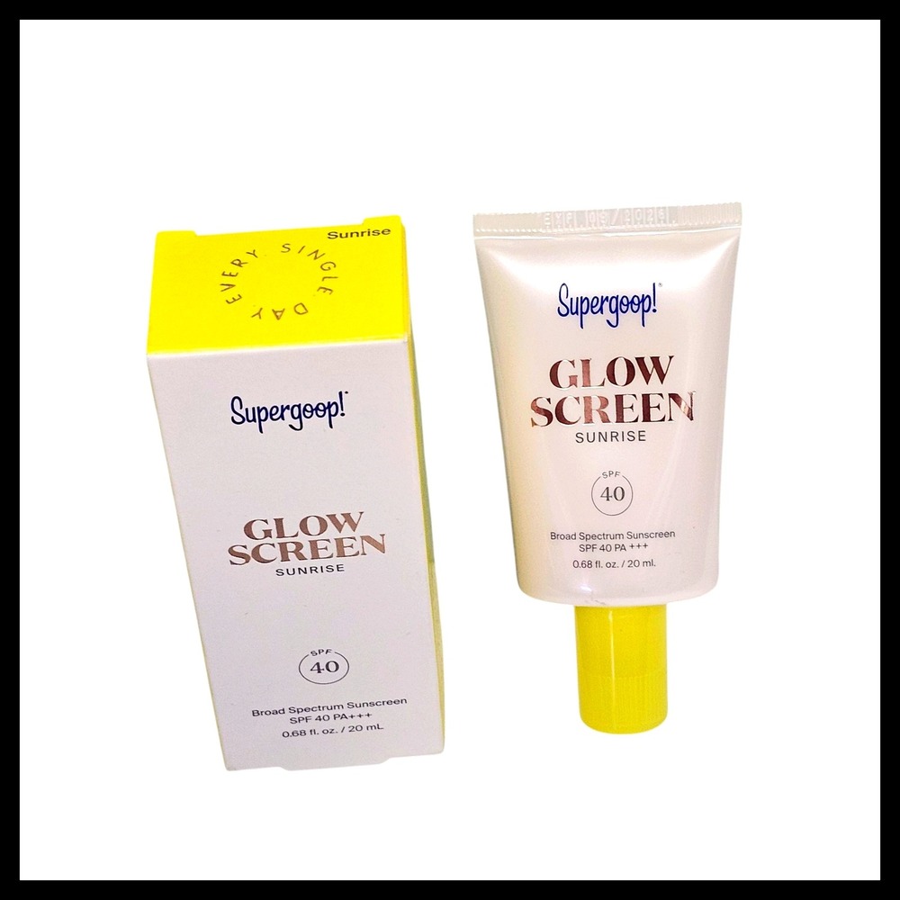 Supergoop! Glowscreen Sunrise SPF 40 Sunscreen Broad Spectrum 0.68 oz Travel Siz